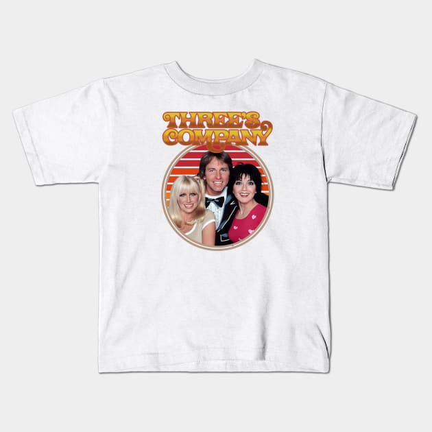 Threes company Kids T-Shirt by VILLAPODCAST